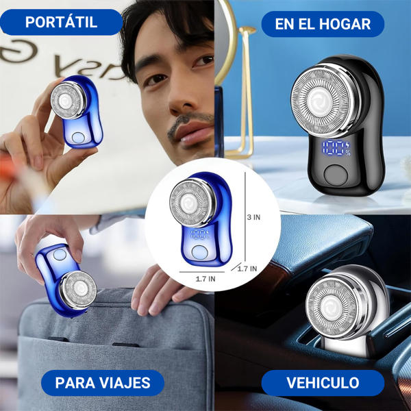 Mini Afeitadora Eléctrica – Portátil y Recargable