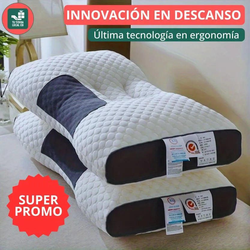 DELUXE ERGONOMIC RELAX - Almohada 3D Con Alineación Cervical Perfecta