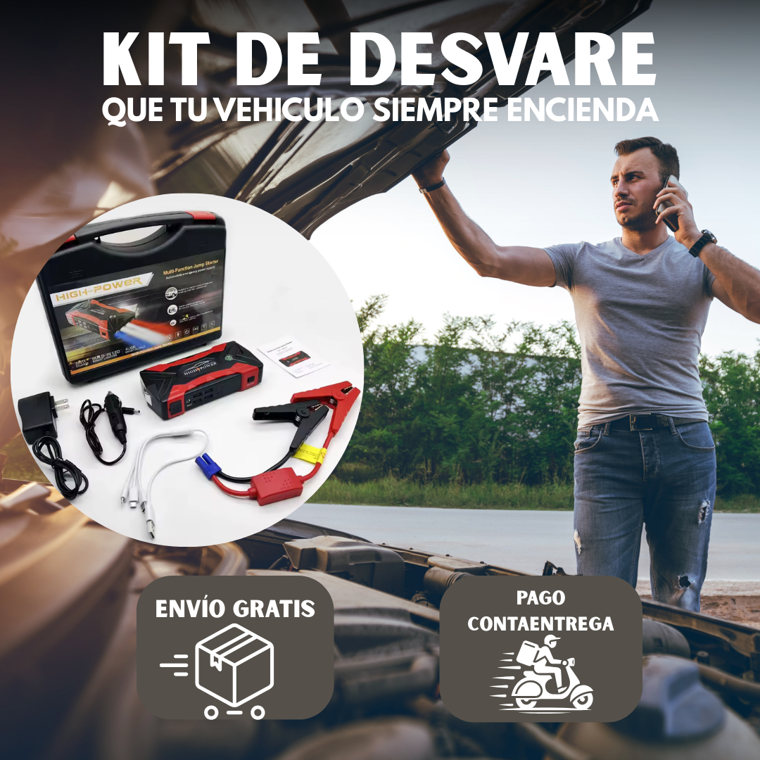 EnergyMax™ - Arrancador de Batería Con 11.000 mAh