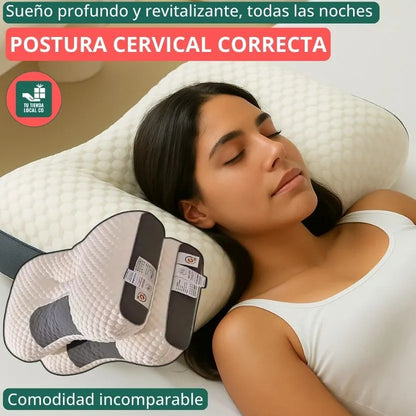 DELUXE ERGONOMIC RELAX - Almohada 3D Con Alineación Cervical Perfecta