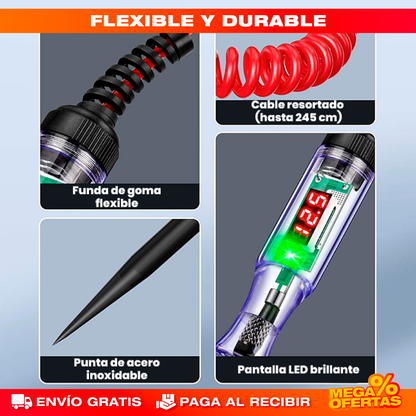 Tester LED de Circuitos para Vehículos – Encuentra la Falla Eléctrica Sin Pagar Taller