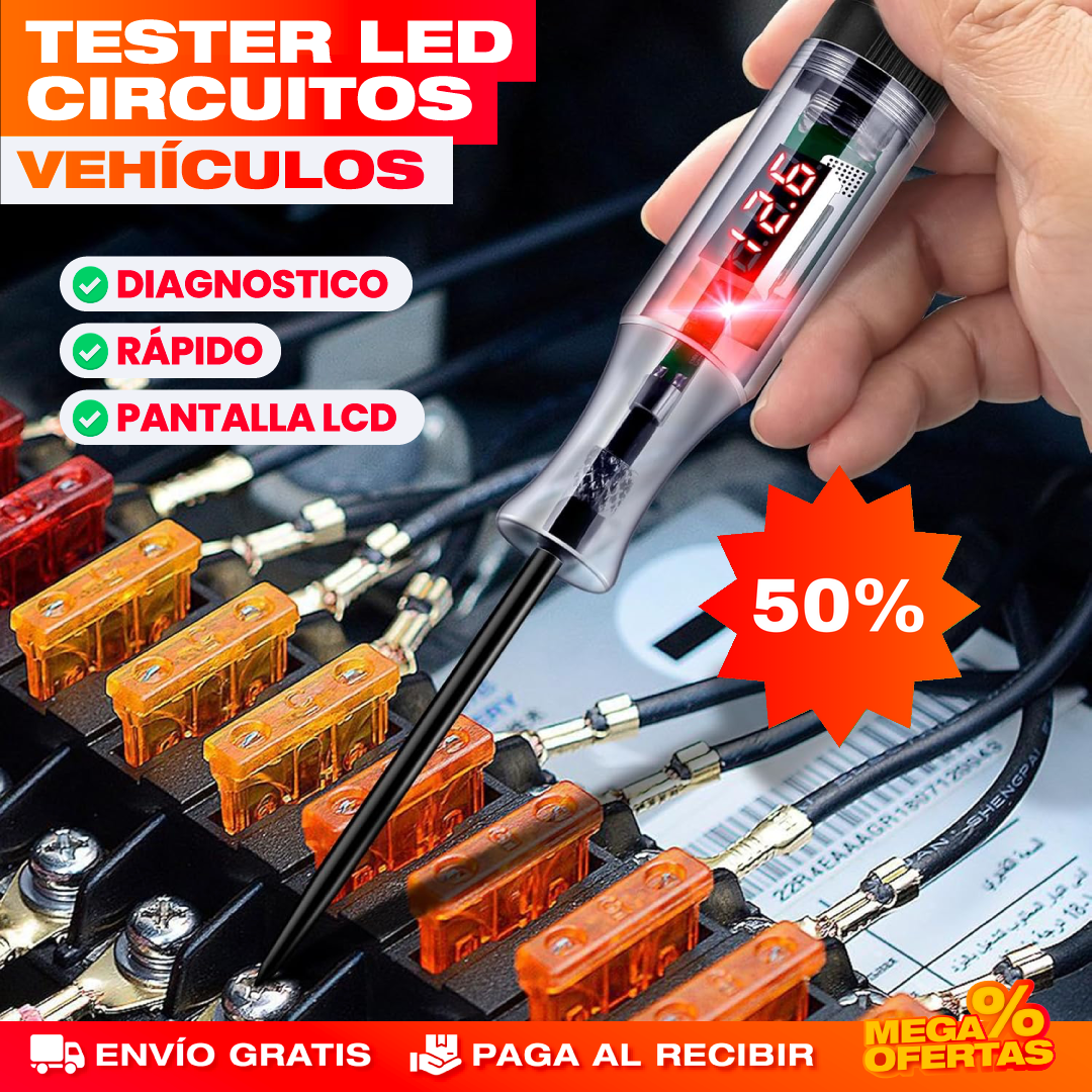 Tester LED de Circuitos para Vehículos – Encuentra la Falla Eléctrica Sin Pagar Taller