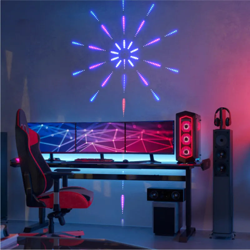 Luces Inteligentes con Sensor de Sonido - Efecto Fuegos Artificiales✔