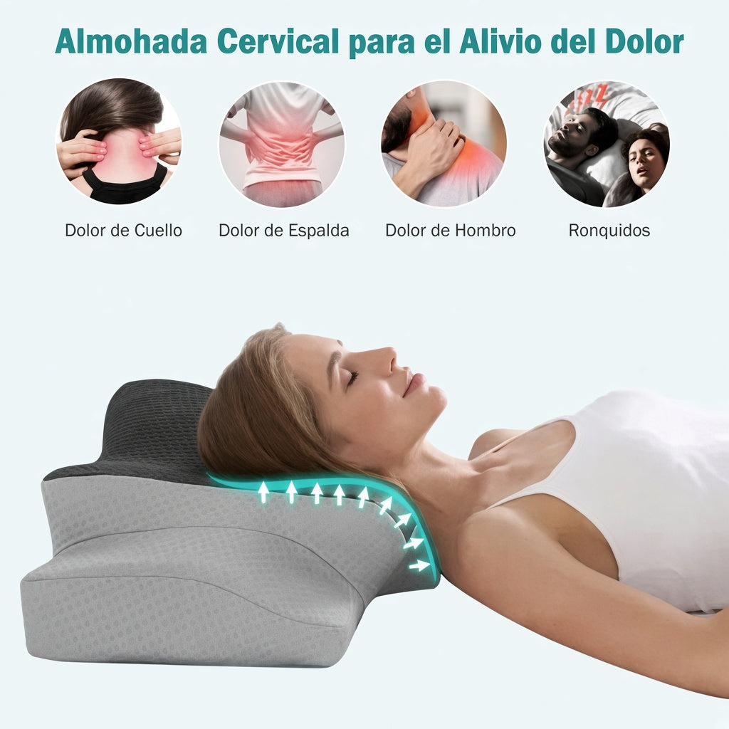 ALMOHADA CERVICAL: Duerme Mejor y despierta con mayor comodidad